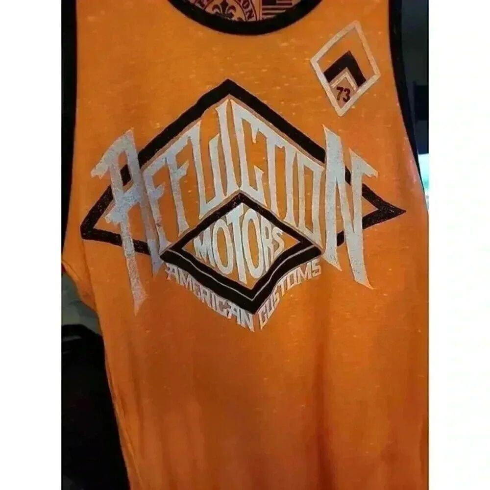 New XS Affliction Motors Tank Top CR4 Excellent Biker MMA NWT